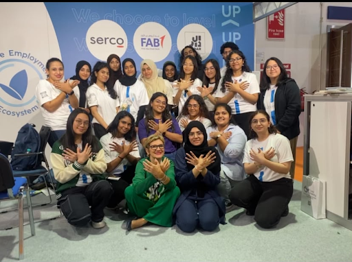 AccessAbilities Expo volunteer team at the inclusion booth